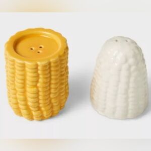 Tabitha Yellow and White Corn Salt and Pepper Shakers